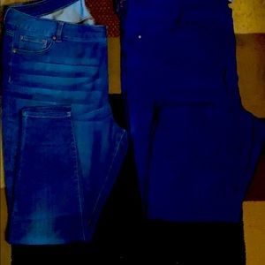 Jeans 3piece lot,2 of skinny jeans from Dia &CO & top